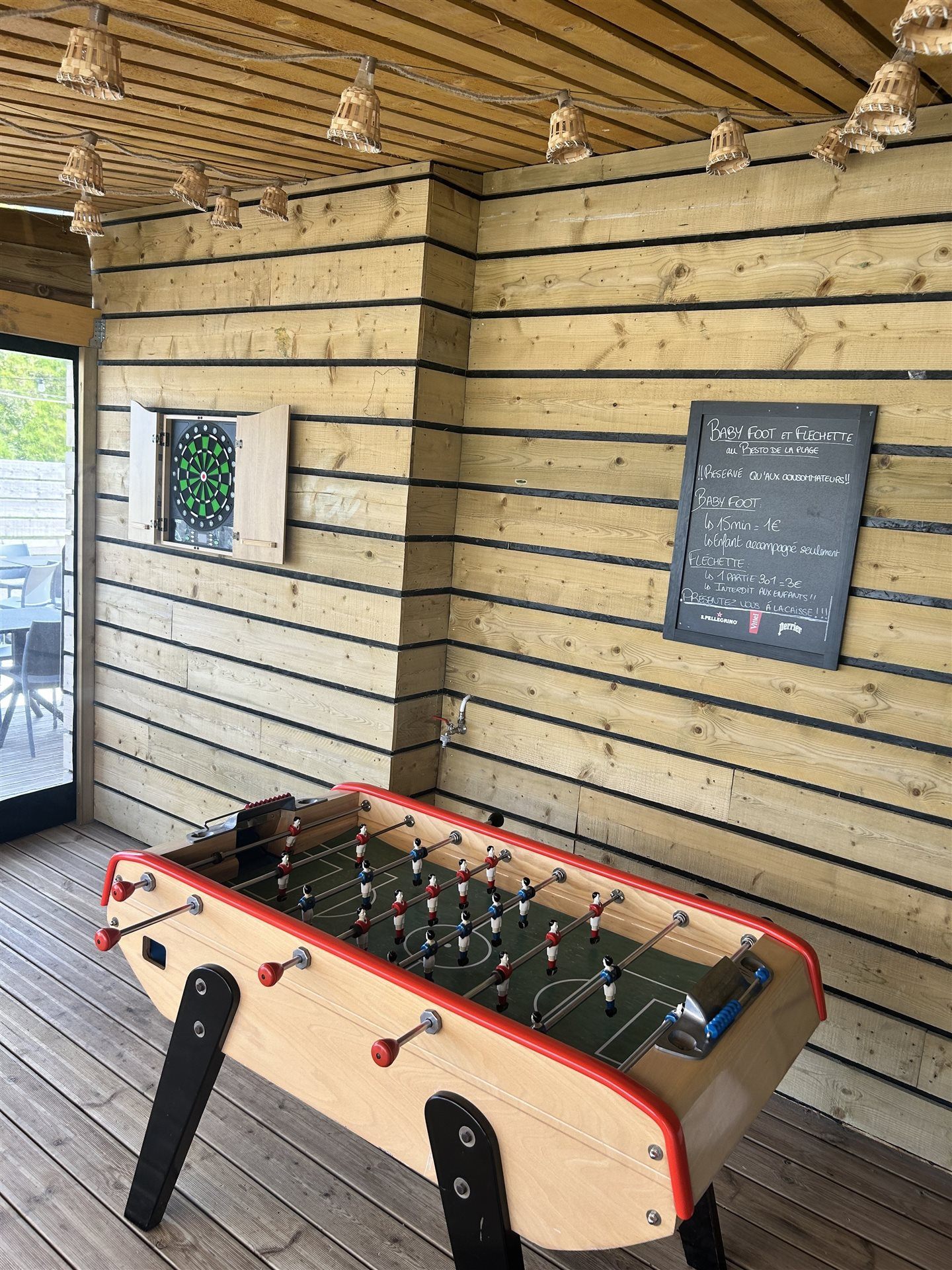 Espace couvert du rooftop
